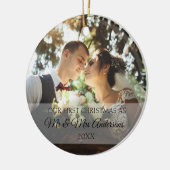 Erste Weihnachten - Personalisiert Keramik Ornament (Links)