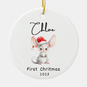 Erste Weihnachten, Personalisierter Name des Babys Keramik Ornament