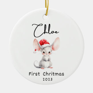 Erste Weihnachten, Personalisierter Name des Babys Keramik Ornament