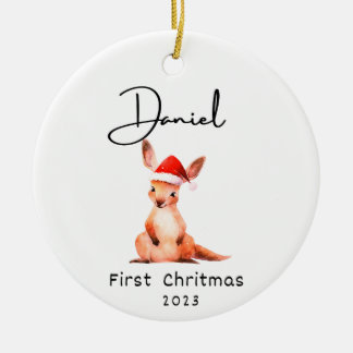Erste Weihnachten, Personalisierter Name des Babys Keramik Ornament