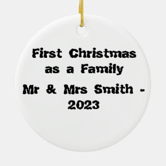 Erste Weihnachten Schöne Weihnachtsbauten Keramik Ornament