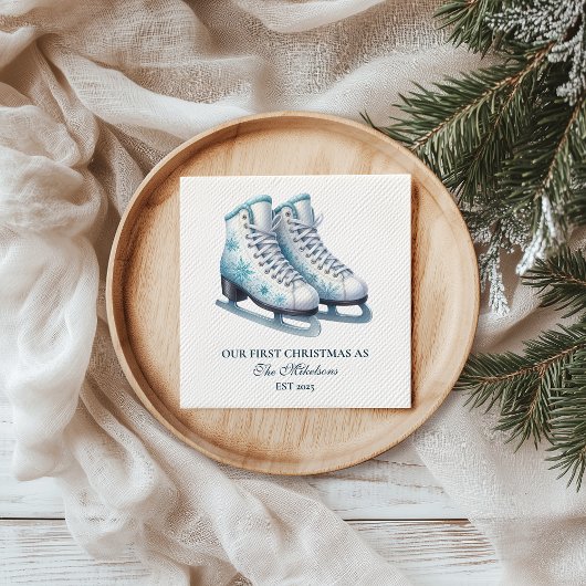 Erste Weihnachten Serviette