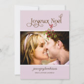 Erste Weihnachten unter dem Mistletoe Holiday Foto (Vorderseite)