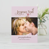 Erste Weihnachten unter dem Mistletoe Holiday Foto (Stehend Vorderseite)