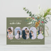 Erste Weihnachten Verheiratet 5 Foto Holly und Pin (Stehend Vorderseite)