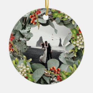 Erste Weihnachten Verheiratet als Herr & Mrs. Foto Keramik Ornament