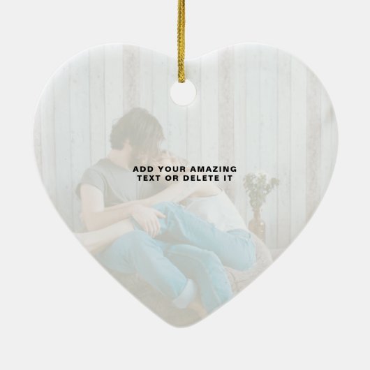 Erste Weihnachten Verheiratet als Herr & Mrs. FOTO Keramik Ornament (Hinten)