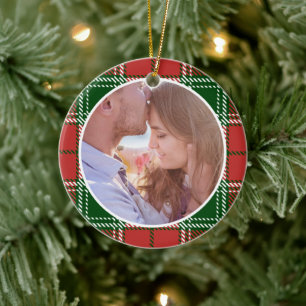 Erste Weihnachten Verheiratet als Herr & Mrs. FOTO Keramik Ornament