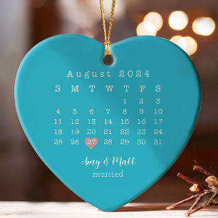 Erste Weihnachten Verheiratet mit Date & Foto im H Ornament