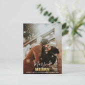 Erste Weihnachten Verheiratet und MERRY Gold | FOT (Stehend Vorderseite)