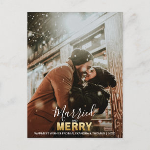 Erste Weihnachten Verheiratet und MERRY Gold FOT