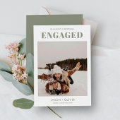 Erste Weihnachten Verlobt Modernes Foto