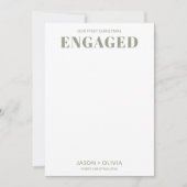 Erste Weihnachten Verlobt Modernes Foto (Vorderseite)