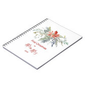 Erste Weihnachten zusammen als Mr & Mrs. Notizblock (Linke Seite)