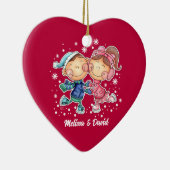 Erste Weihnachten zusammen. Custom Keramikornament (Rechts)