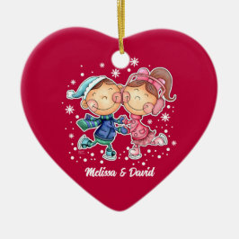 Erste Weihnachten zusammen. Custom Keramikornament