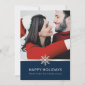 Erste Weihnachten zusammen Fotokarte (Vorderseite)