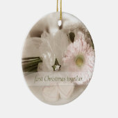 Erste Weihnachten zusammen - Hochzeit Keramik Ornament (Rechts)