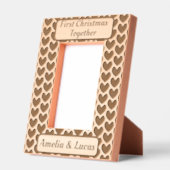 Erste Weihnachten zusammen Kalligrafie Geätzte Rahmen (Links)