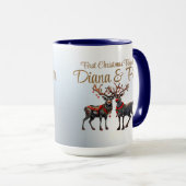 Erste Weihnachten zusammen - maßgeschneiderte Orna Tasse (VorderseiteRechts)