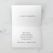 Erste Weihnachtenc$zusammenwinter Landschaft Feiertagskarte (Innenseite)