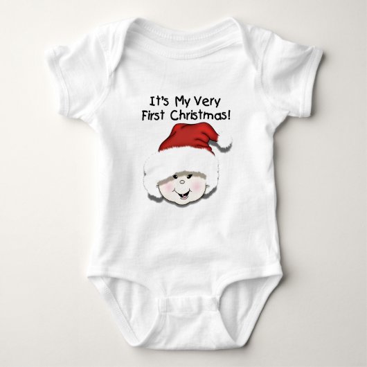 Erste Weihnachts-Asiatische Baby-Shirts und Gesche Baby Strampler (Vorderseite)