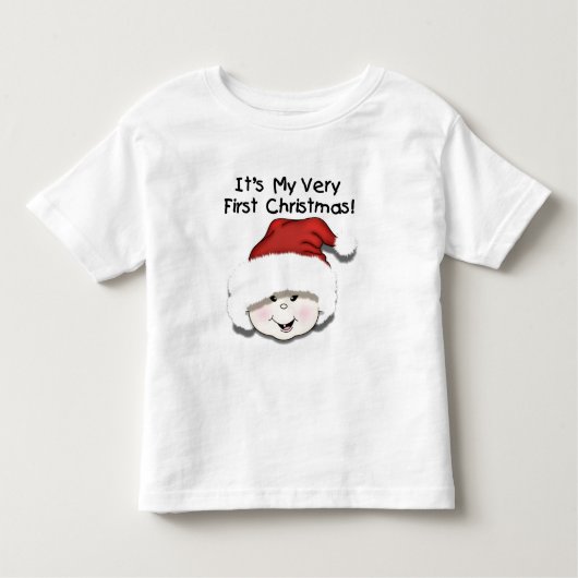 Erste Weihnachts-Asiatische Baby-Shirts und Gesche Kleinkind T-shirt (Vorderseite)