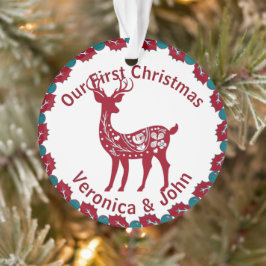 Erste Weihnachts-Custom-Nordic Rentier Skandinavie Ornament