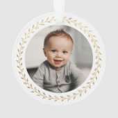 Erste Weihnachts-Großeltern-Foto Ornament (Rückseite)