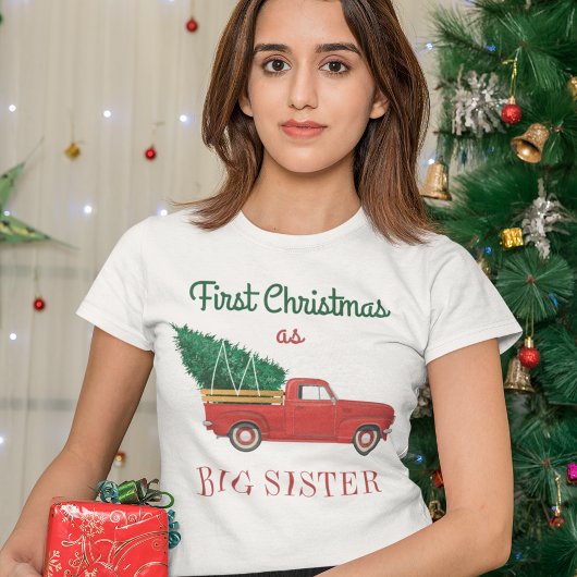Erste Weihnachts Matching Familienurlaub Große Sch T-Shirt