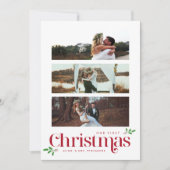 Erste Weihnachts-Newlycard Feiertagskarte (Vorderseite)