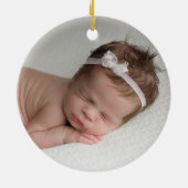 Erste Weihnachts-Oma-Liebe Du Mond und Zurück Keramik Ornament (Hinten)