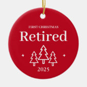 Erste Weihnachts Remüder Red Keramik Ornament (Vorne)