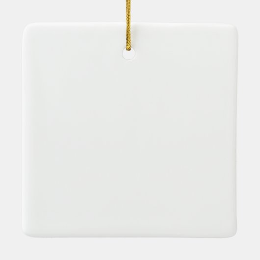 Erste Weihnachts Verlobten Couple Foto Minimalisti Keramikornament (Rückseite)