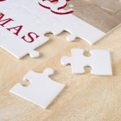 Erste Weihnachts Welpe Foto Personalisiert Puzzle (Seite)