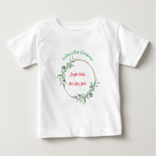 Erste Weihnachtsbaby Top. Anpassbarer Text. Baby T-shirt