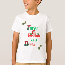 Erste Weihnachtsbrüder Kinder Urlaub T-Shirt