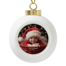 Erste Weihnachtsfamilie Anpassbare Schneeflocke