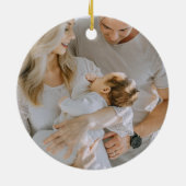 Erste Weihnachtsfamilie von drei Ornamenten Keramik Ornament (Hinten)