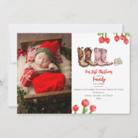 Erste Weihnachtsfamilie von Three Cowboy Boots Fot