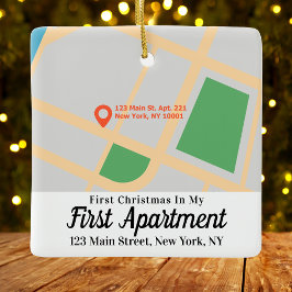 Erste Weihnachtsfeier 1. Apartment Adresse Custom  Keramikornament