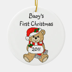 Erste Weihnachtsfeier 2011 Keramikornament