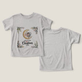 Erste Weihnachtsfeier 2025 Vintag Mond & Baby (Design Vorderseite & Rückseite)