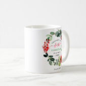 Erste Weihnachtsfeier als Elternurlaub nach Maß Kaffeetasse (VorderseiteRechts)