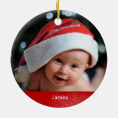 Erste Weihnachtsfeier als Großeltern Kaffeecup Keramik Ornament (Hinten)