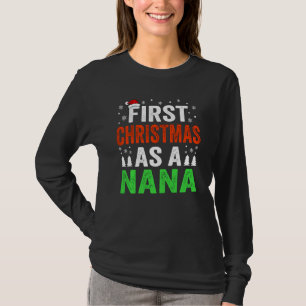 Erste Weihnachtsfeier als Nana New Oma 1. Christma T-Shirt