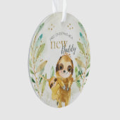 Erste Weihnachtsfeier als neuer Daddy Ornament (Vorderseite)