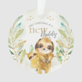 Erste Weihnachtsfeier als neuer Daddy Ornament (Vorderseite)