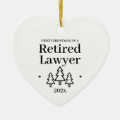 Erste Weihnachtsfeier als "Rent-Anwalt" Keramik Ornament (Vorne)