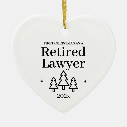 Erste Weihnachtsfeier als "Rent-Anwalt" Keramik Ornament (Vorne)